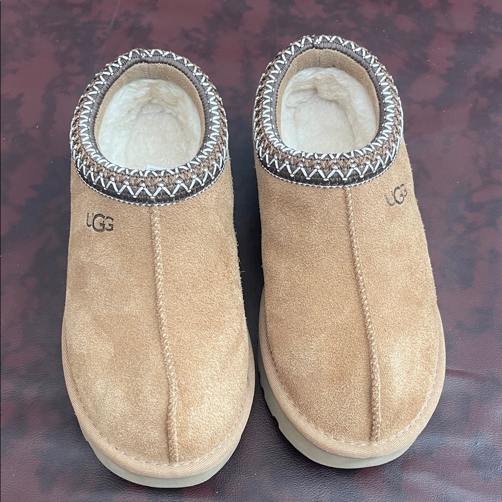 UGG Chestnut Suede Slip-Ons Women 8